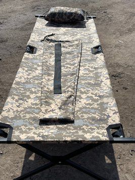 Розкладачка військова польова rPro з подушкою (196x66x47 см), Піксель rPro-ST-P-Pix фото