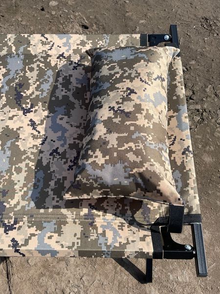 Розкладачка військова польова rPro з подушкою (196x66x47 см), Піксель rPro-ST-P-Pix фото