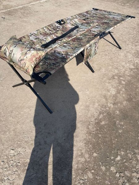 Розкладачка військова польова rPro XL з подушкою (206x72x54 см), Мультикам  rPro-XL-P-Mult фото